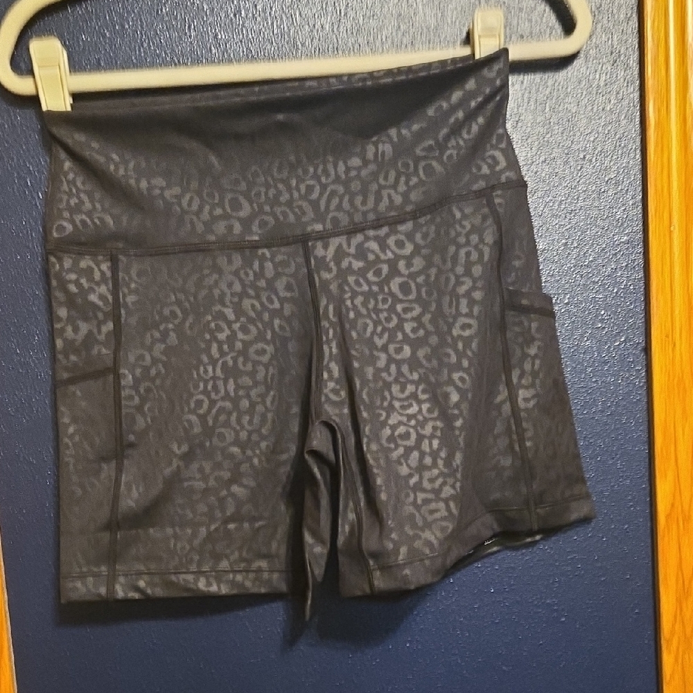 Constantly Varied Gear Black Leopard Women's Athletic Shorts